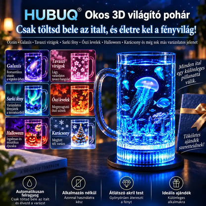 HUBUQ® 🔥🪄 Intelligens világító akrilpohár