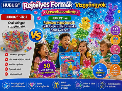 HUBUQ® 🐳Vízben Növő Meglepetés Gyöngyök – Mókás Felfedezés Gyerekeknek