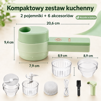 UTOLSÓ NAP - 70 % KEDVEZMÉNY 🔥✨4 az 1-ben kézi elektromos aprító
