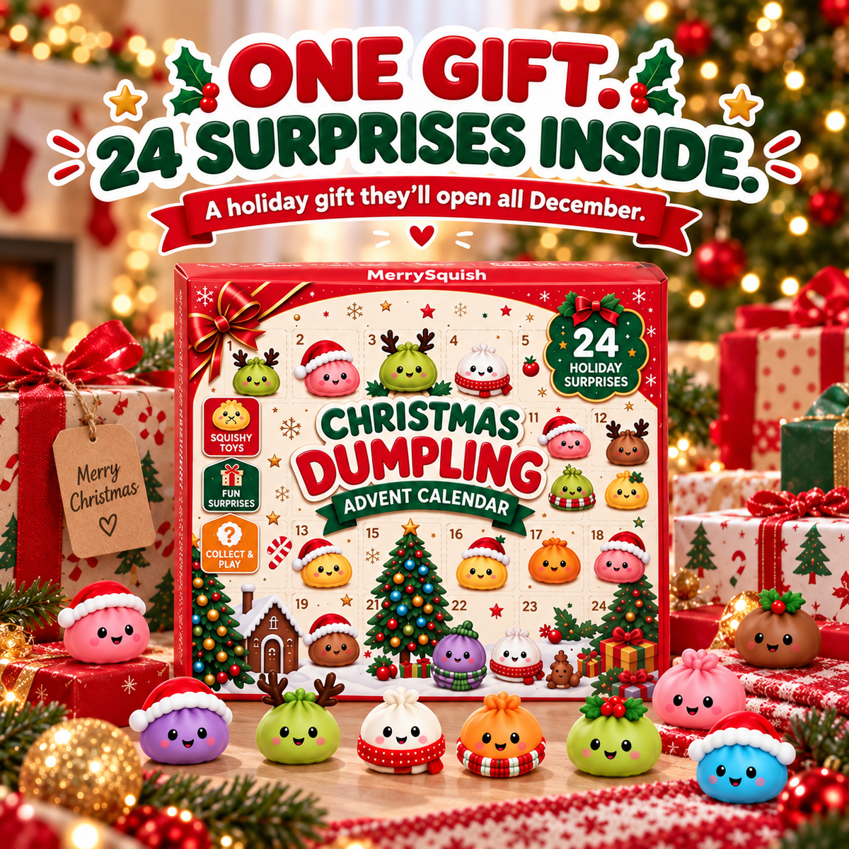 MerrySquish gombóc squishy adventi naptár 7