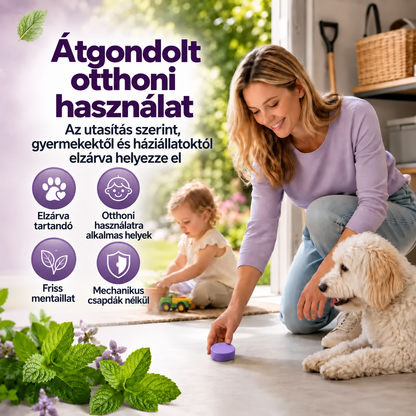Átgondolt otthoni használat gyermekek és háziállatok mellett