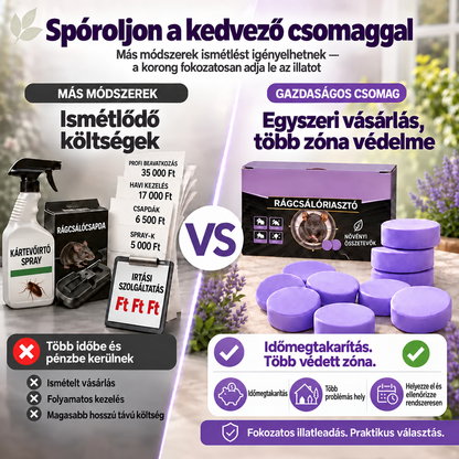 Kártevőriasztó korongok összehasonlítása más módszerekkel