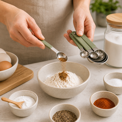 Magnetic Measuring Spoons Set lifestyle use photo